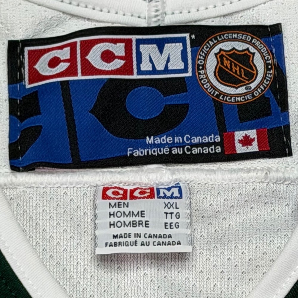 Vintage 90s CCM Dallas Stars NHL Air Knit Away Hockey Jersey Mens XXL Canada - Picture 3 of 10